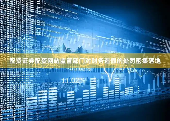 配资证券配资网站监管部门对财务造假的处罚密集落地